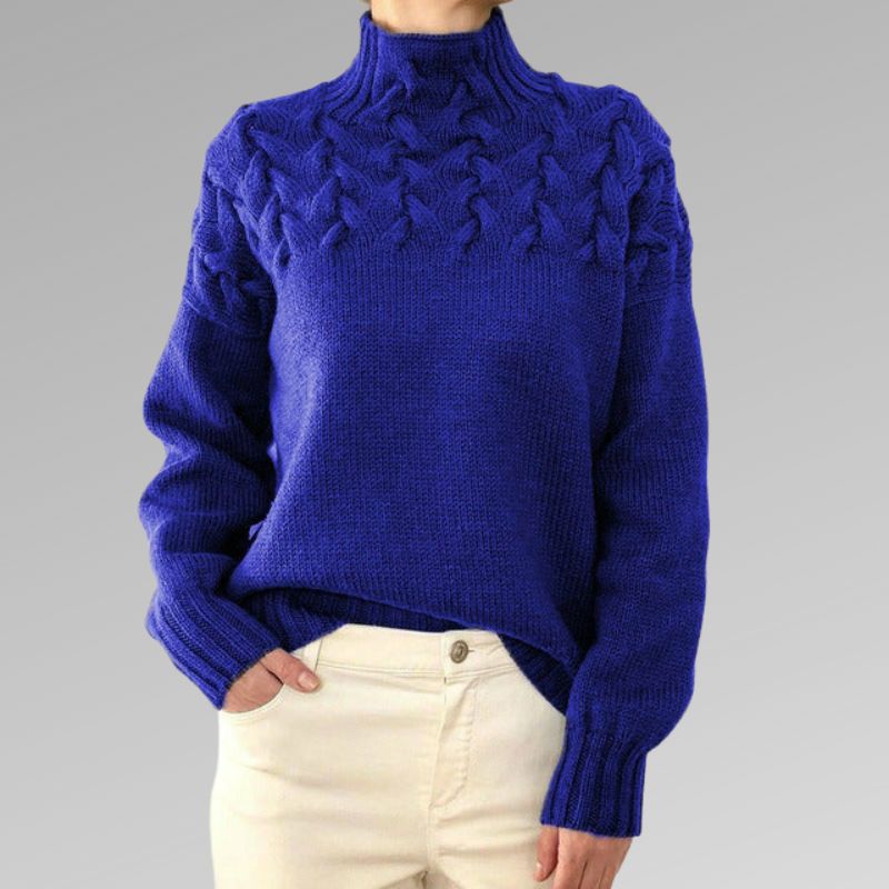 Rachel|Pull à col roulé élégant et chaud