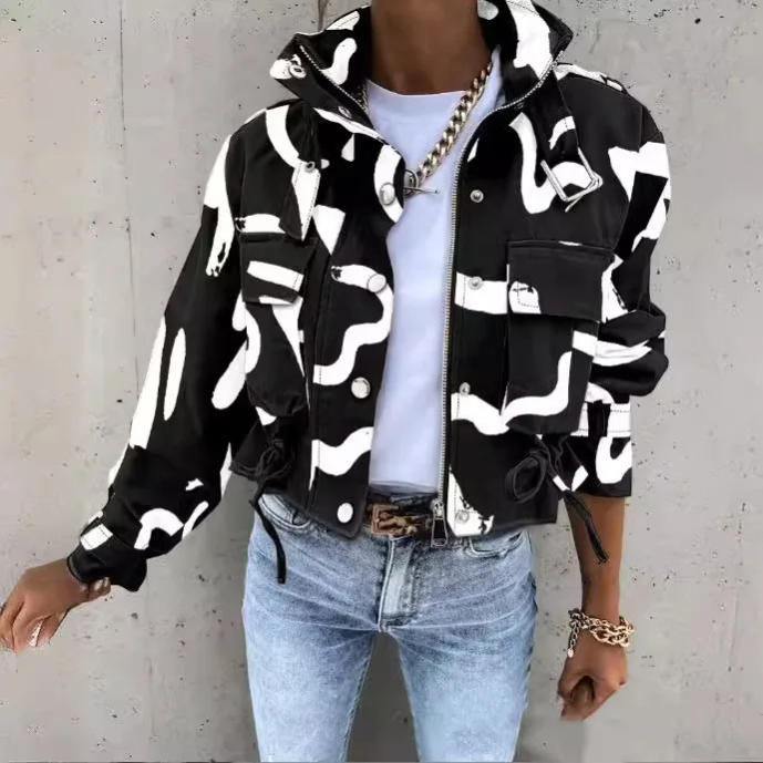 Tesha - Veste moderne à cordon de serrage pour femmes