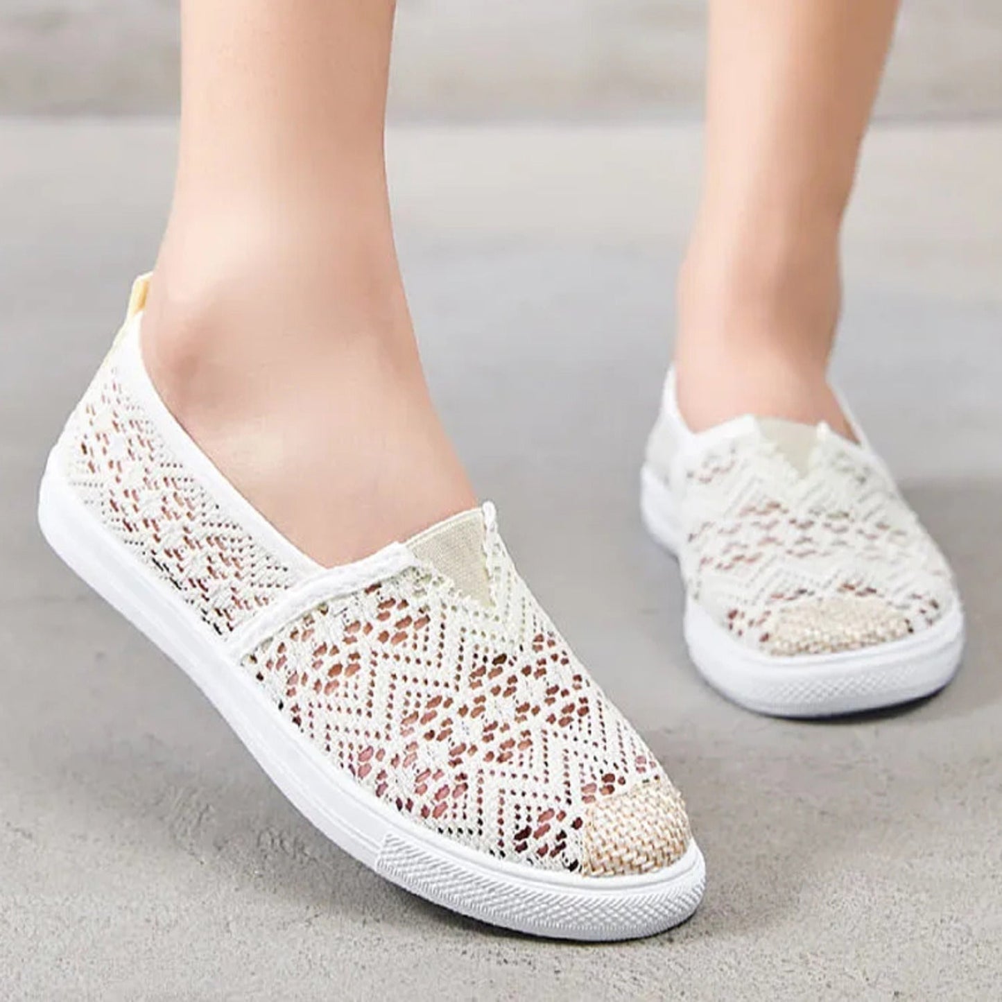 Kate | Espadrilles à semelle plate en toile