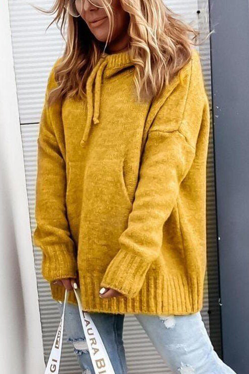 Pull à col bénitier avec poches fonctionnelles pour un style décontracté