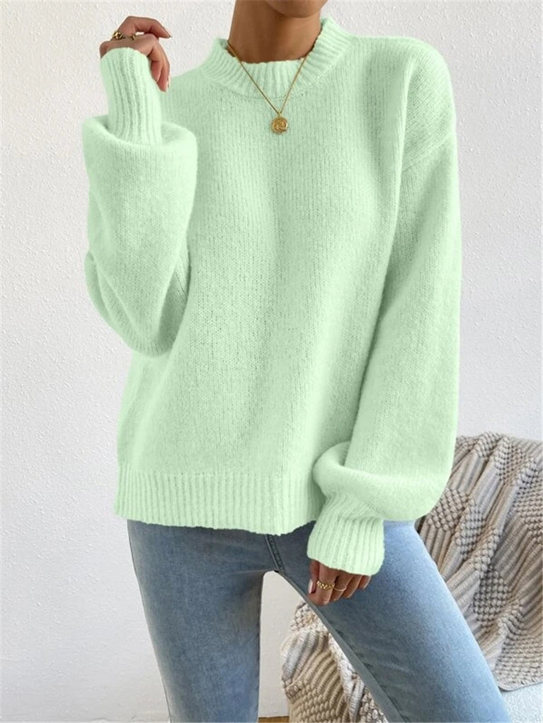 Pull élégant à col montant pour femme