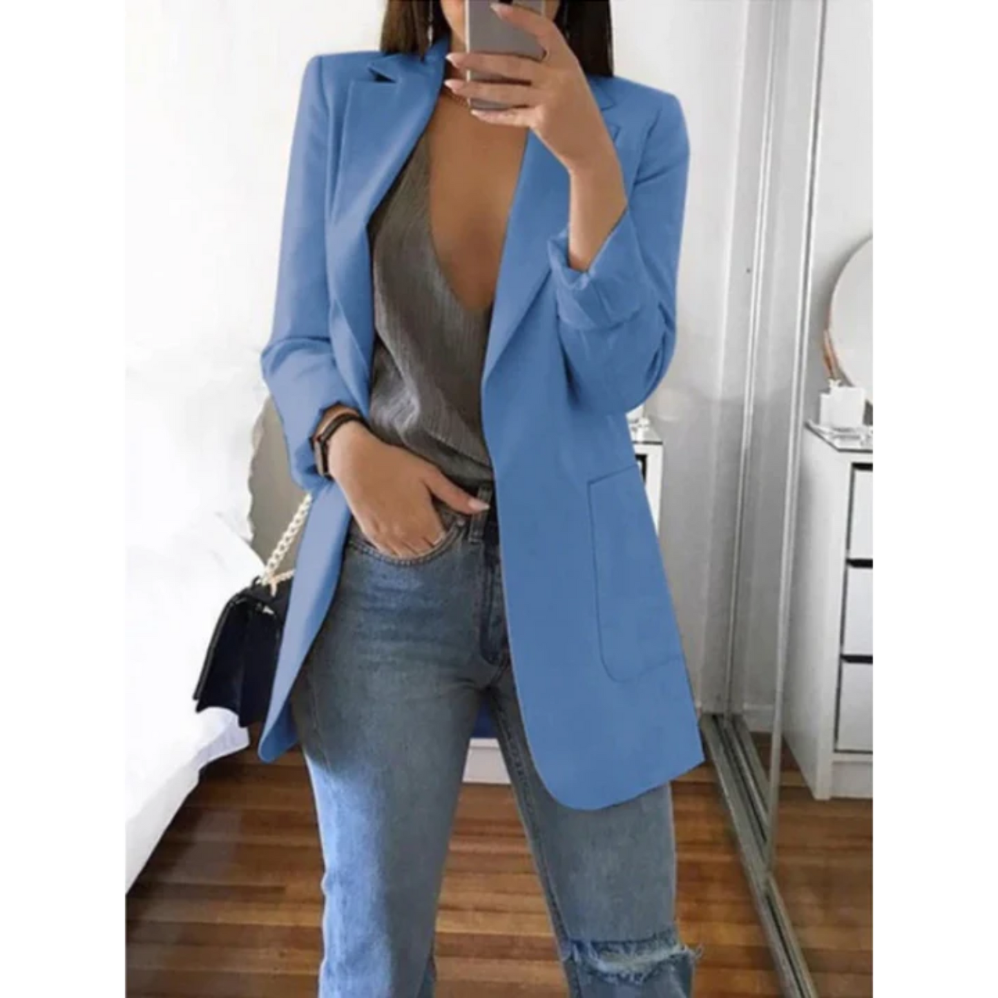 Elena | Blazer slim au design moderne et élégant