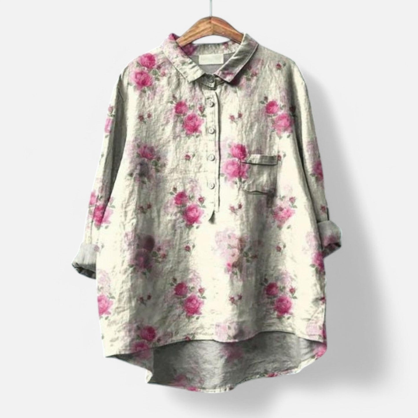 Turo™ | Blouse Florale Élégante avec une Touche de Grâce