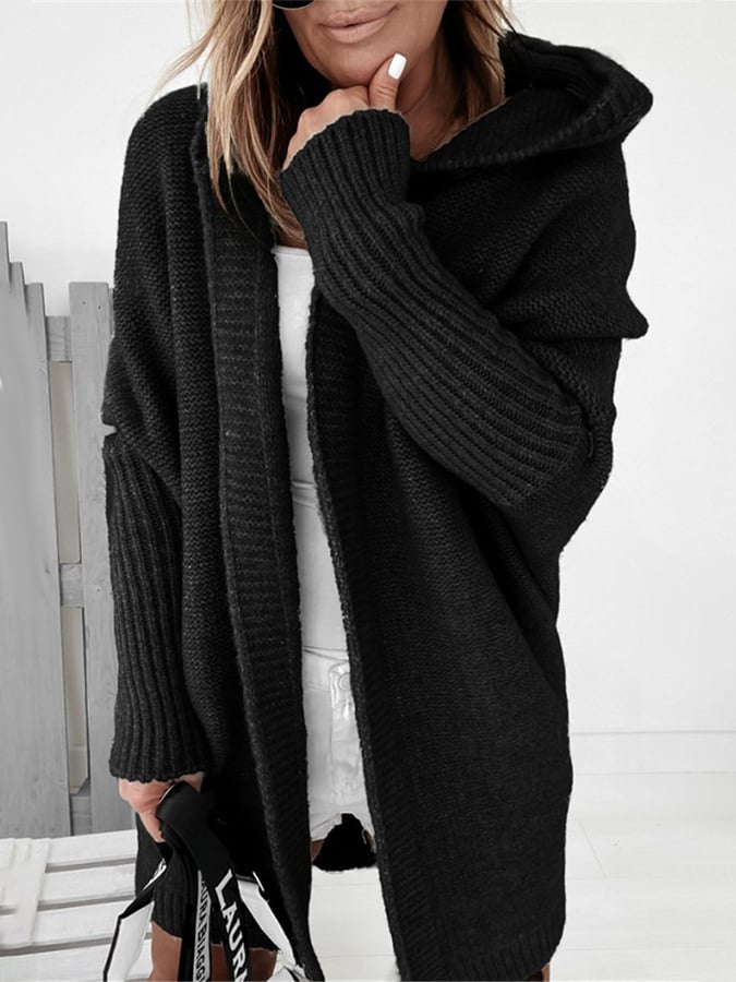 Vivi - Veste mi-longue avec capuche et coutures régulières