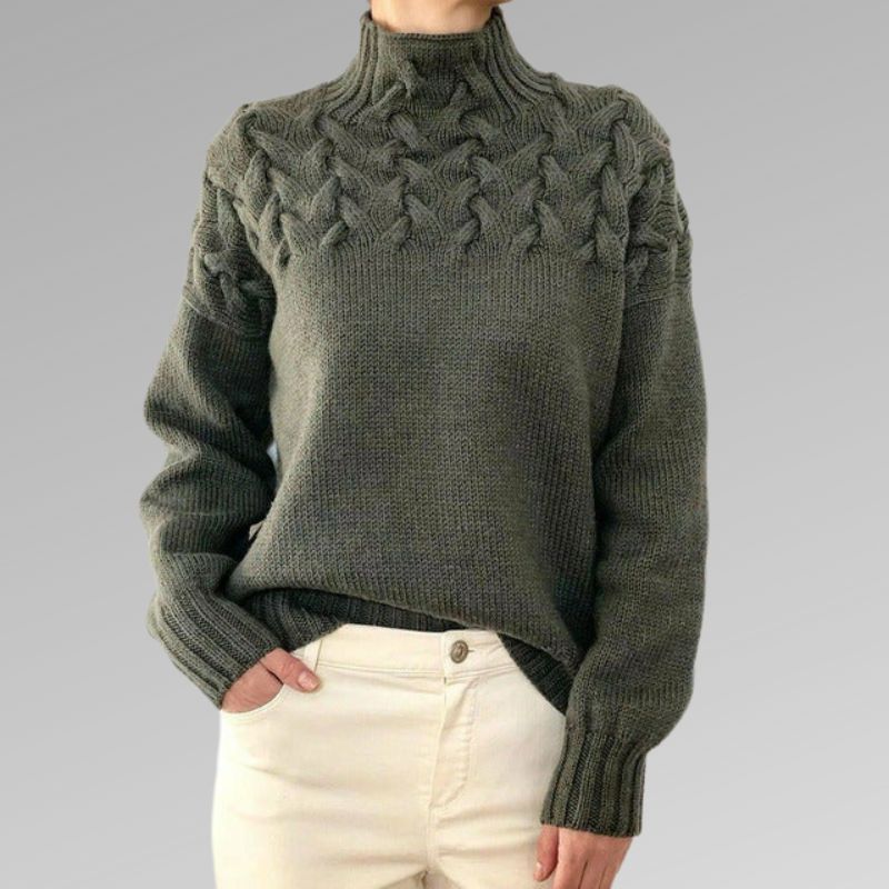 Rachel|Pull à col roulé élégant et chaud