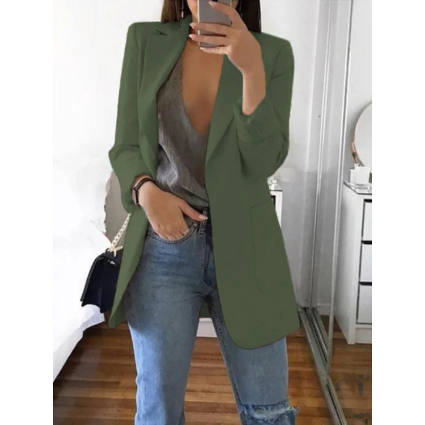 Elena | Blazer slim au design moderne et élégant