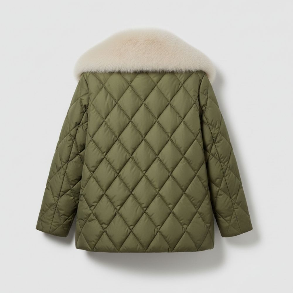 Adeline | Veste Femme Chaude avec Doublure en Duvet de Canard Chic