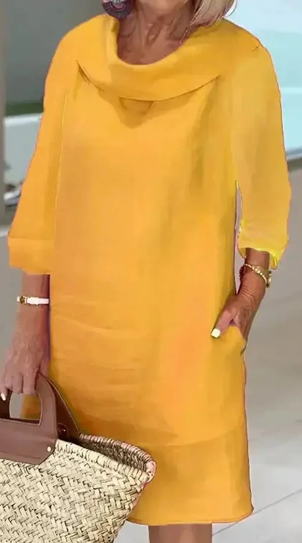 Amirah | Robe Femme à Col Élégante et Confortable Toutes Occasions