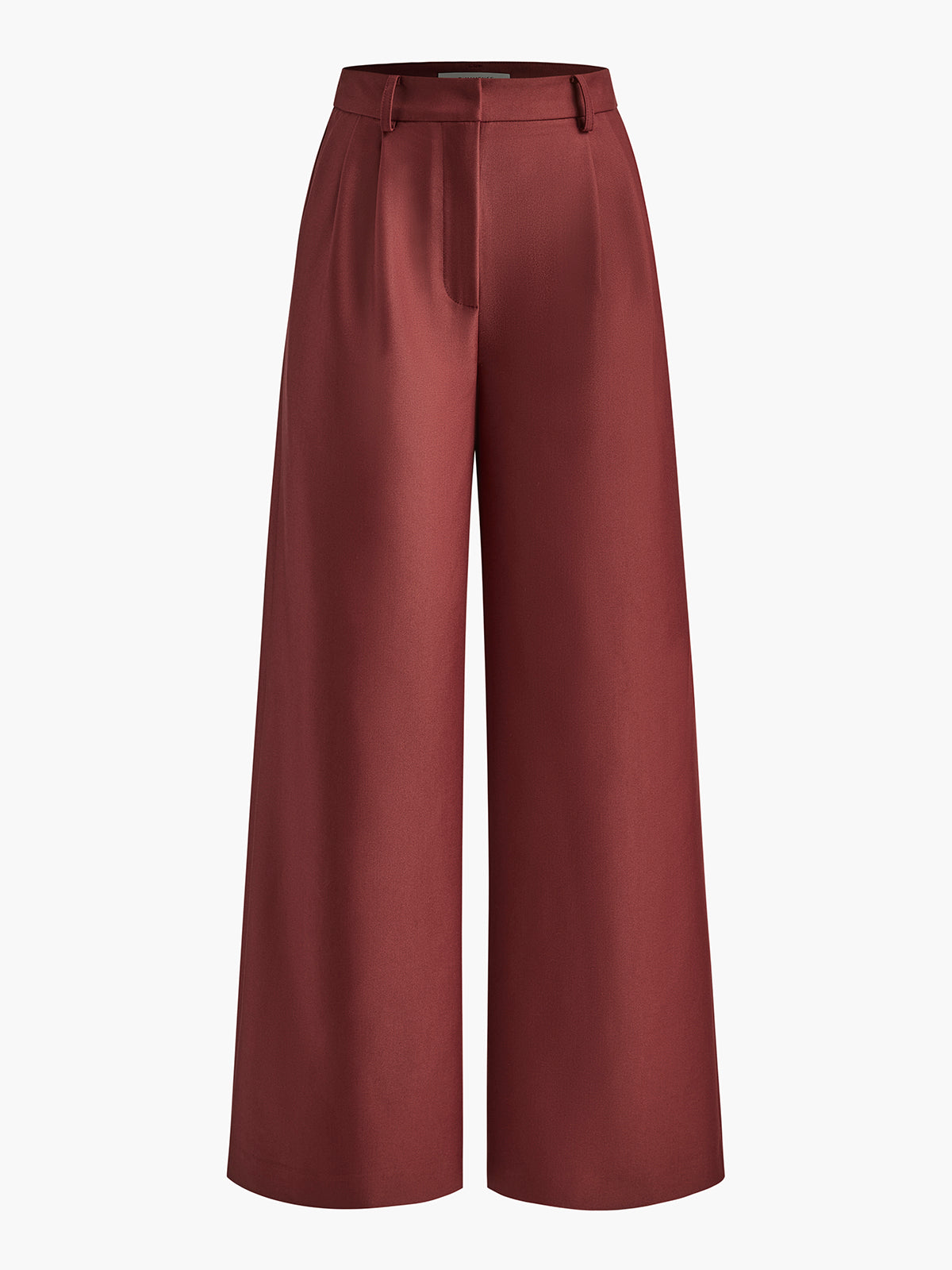 Pantalon large solide sans ceinture