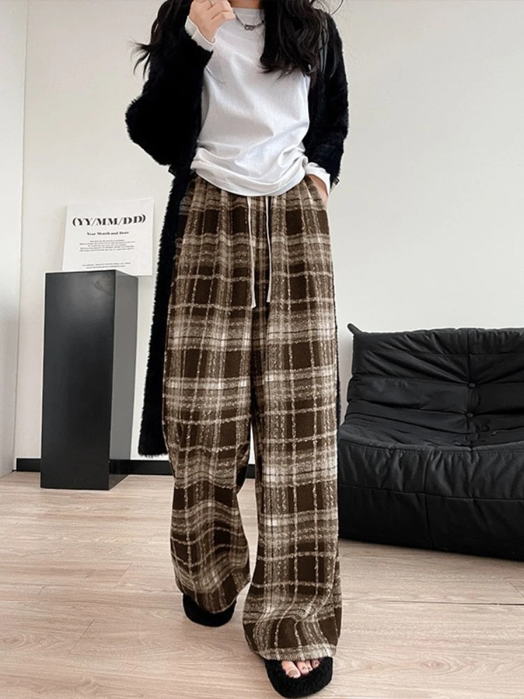 Tara | Pantalon en laine écossaise vintage