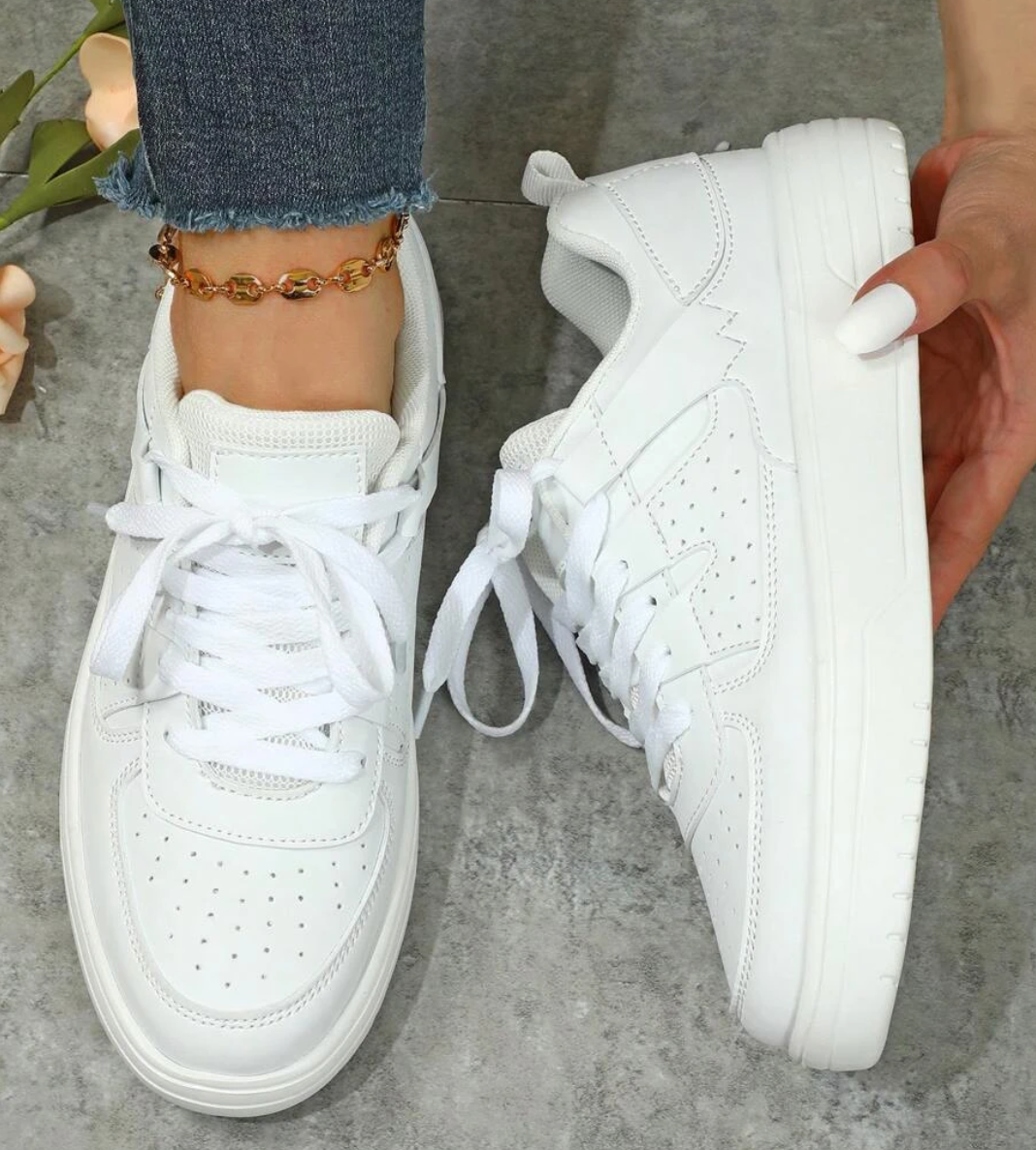 Chaussures plates pour femmes avec couleurs contrastées
