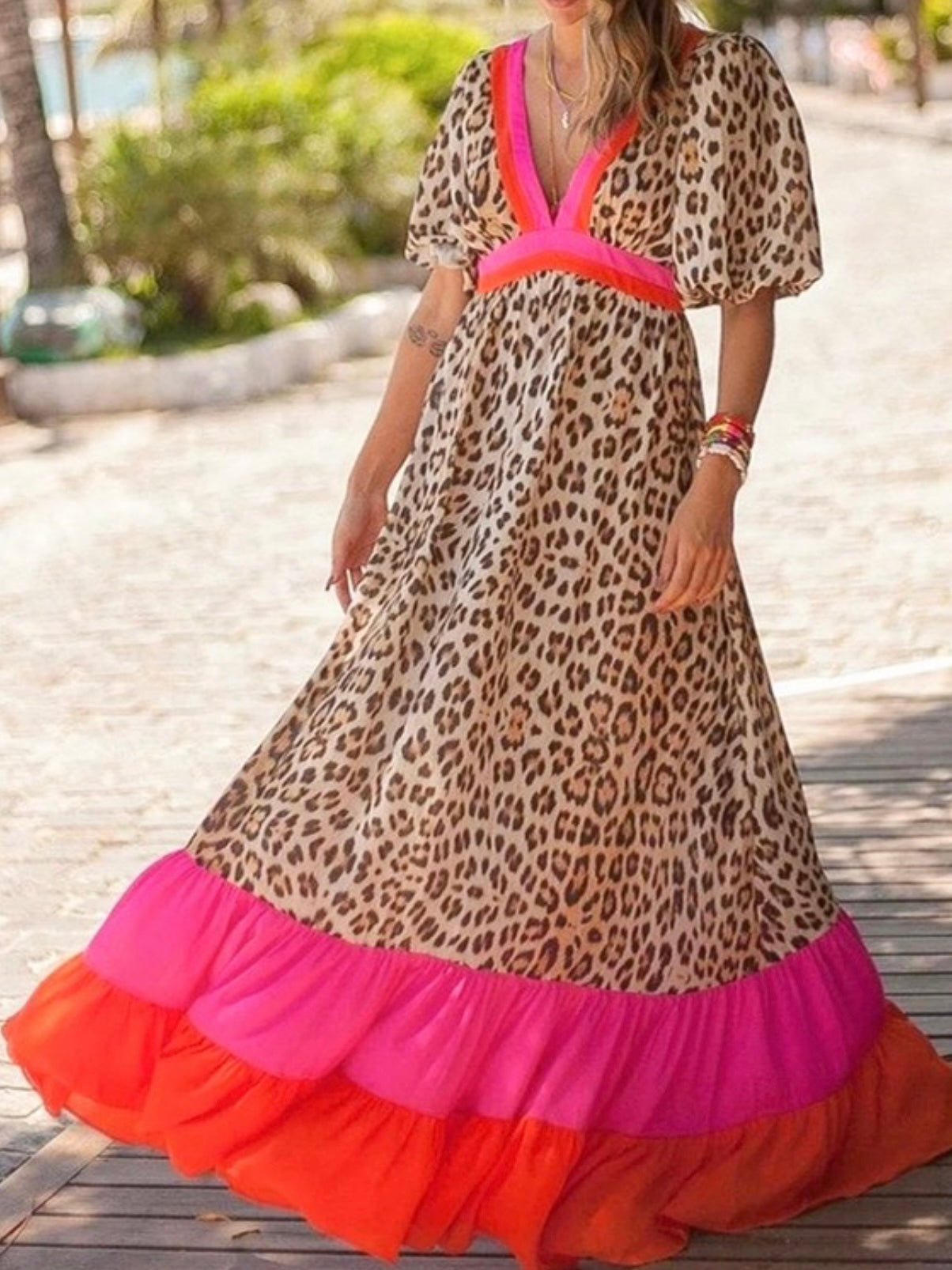 - Robe de couleur léopard