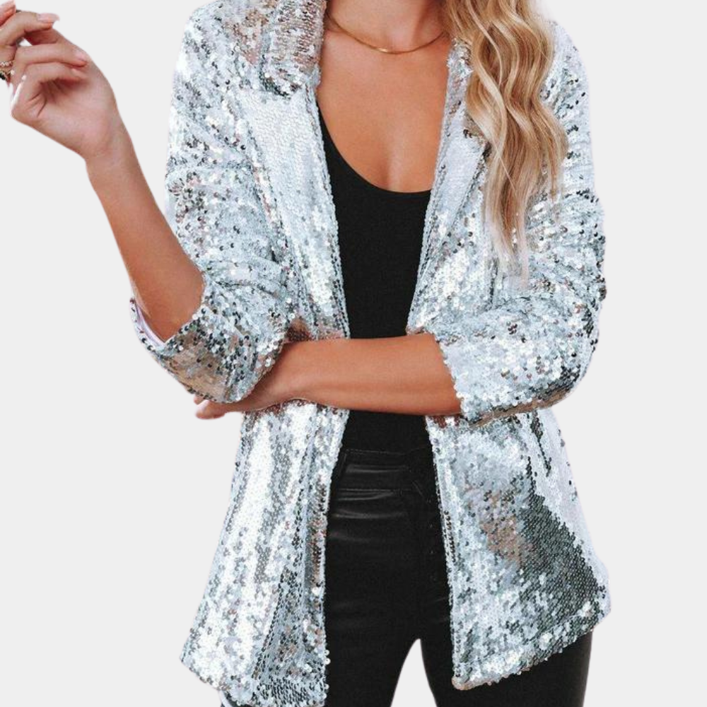 MELANIE | Blazer stylé à paillettes pour femmes