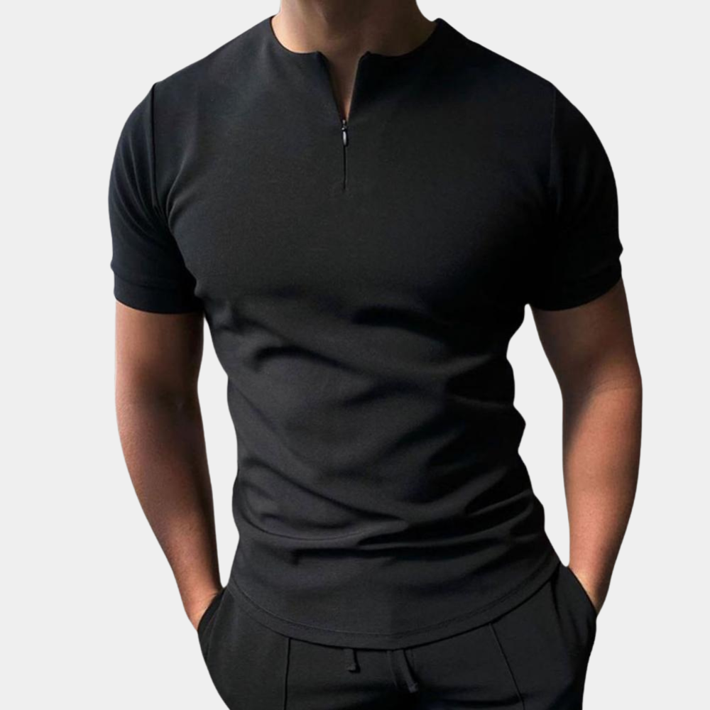 Yussef Blouse | Chemisier zippé à manches courtes pour hommes