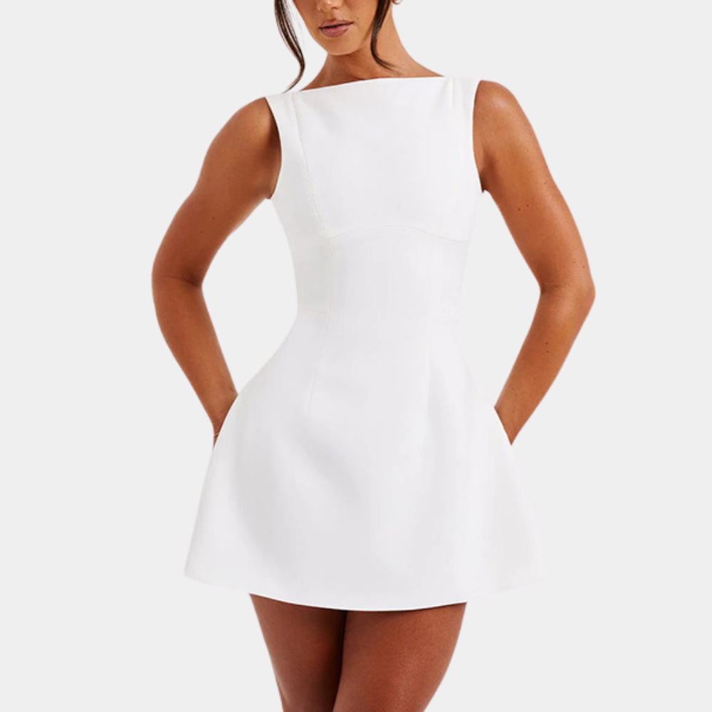 Janelle - Mini robe élégante à dos ouvert pour femmes