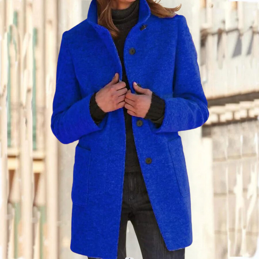 Elégant manteau à col montant pour femme - Camille