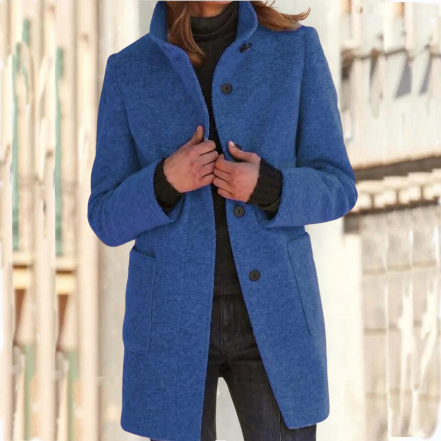 Elégant manteau à col montant pour femme - Camille