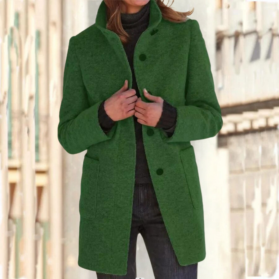 Elégant manteau à col montant pour femme - Camille