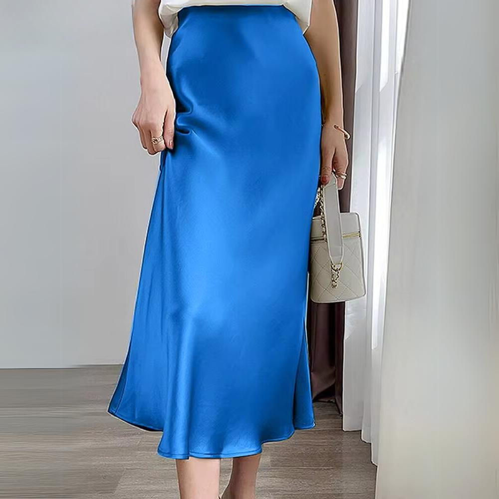 Cecilia - Jupe de soirée décontractée en satin