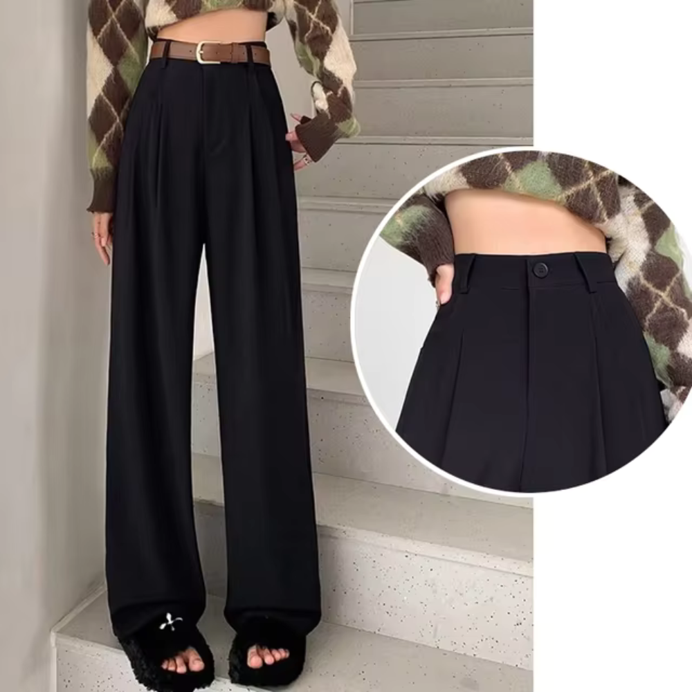 Clare - Pantalon taille haute confortable
