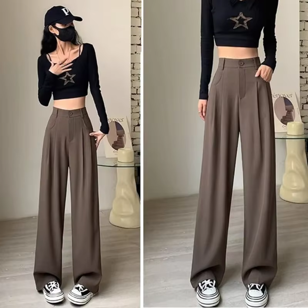 Clare - Pantalon taille haute confortable