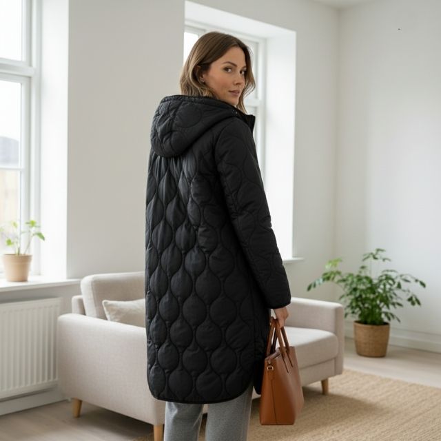 Danielle | Parka Femme à Motifs avec Capuche Chic et Confortable