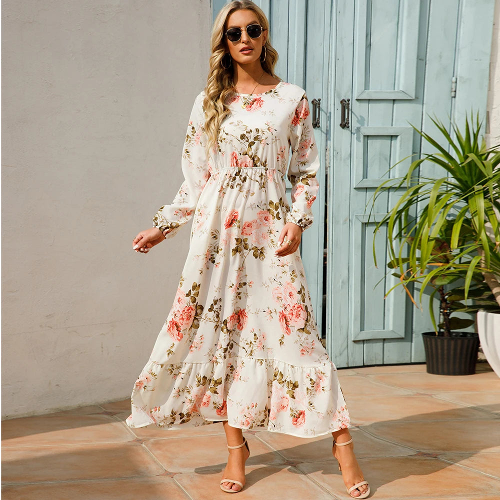 Daria - Élégante robe en mousseline de soie