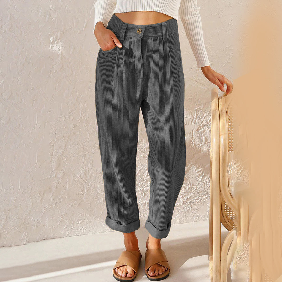 Pantalons taille haute pour femmes