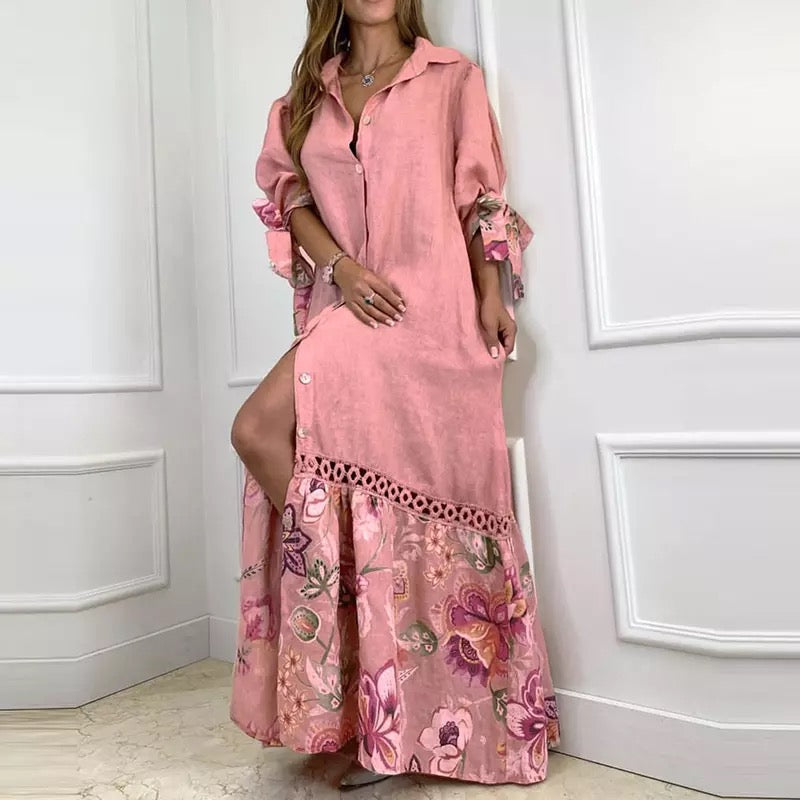 "Zia" Robe d'été avec fleurs