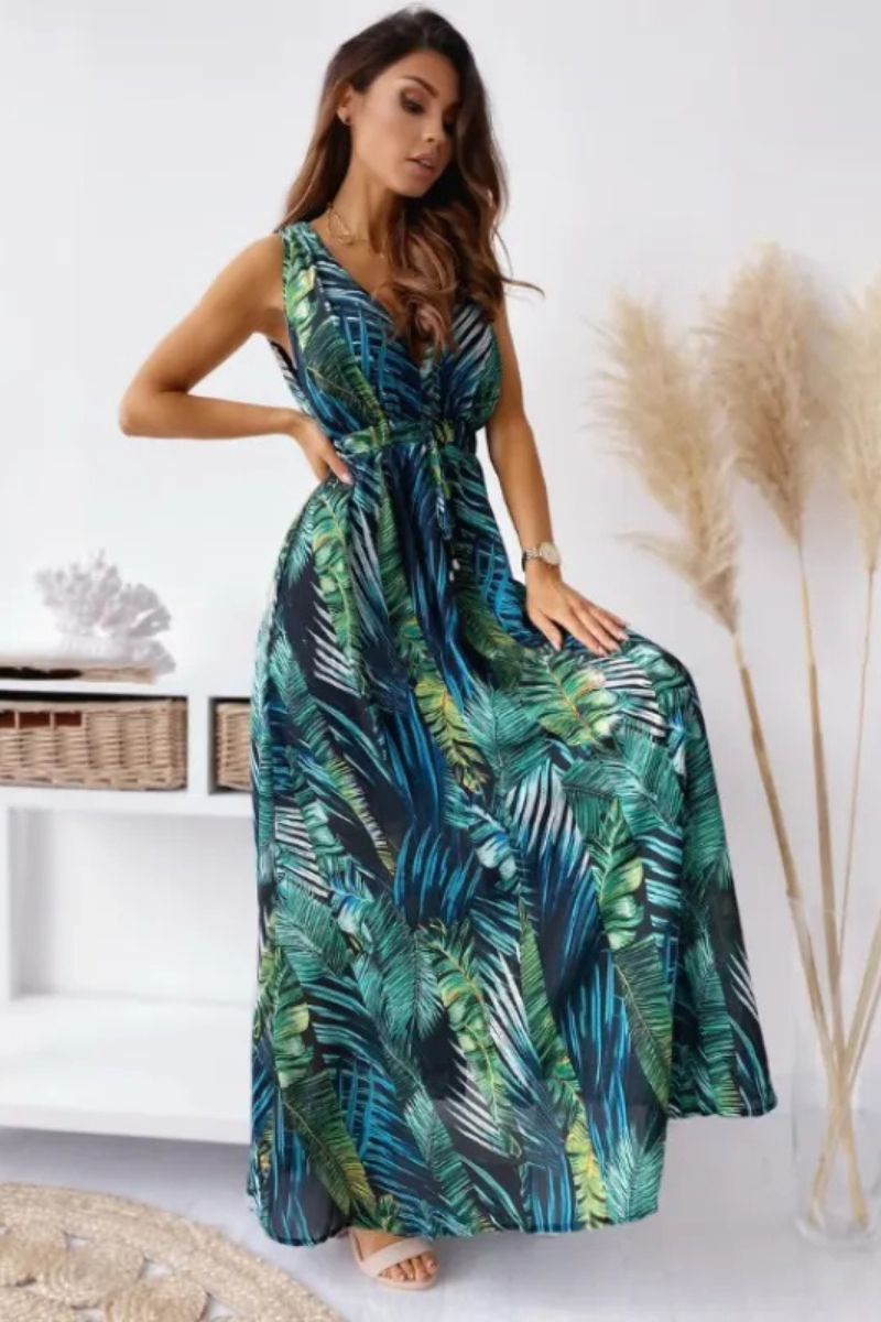 Elowen | Robe imprimée à nouer pour femmes