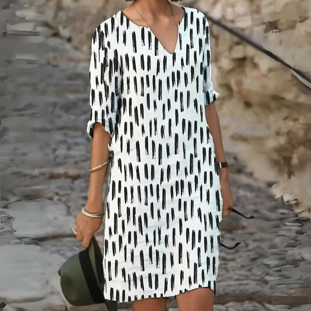 Elsa - Robe élégante en mosaïque