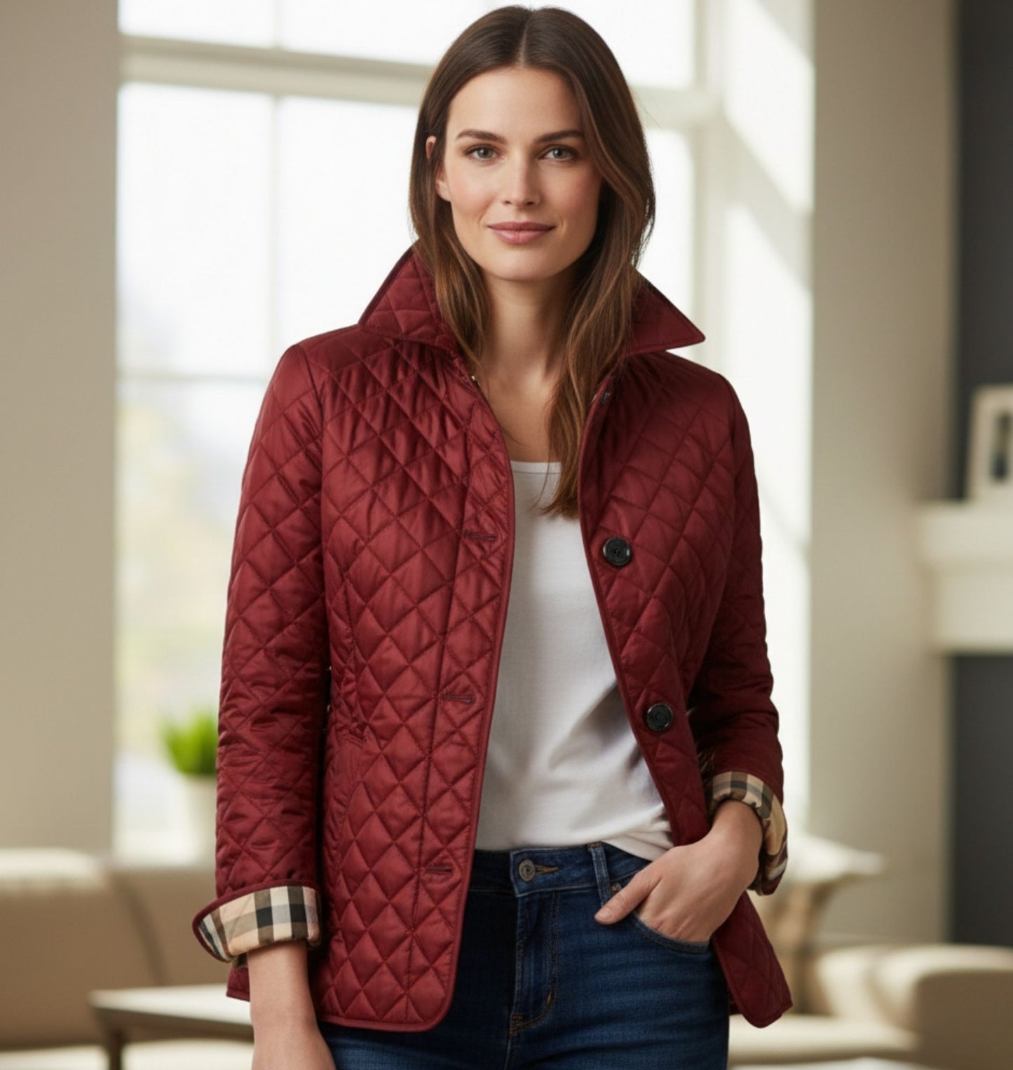 Evelyn | Veste Femme en Soie et Coton Élégante Chic et Confortable