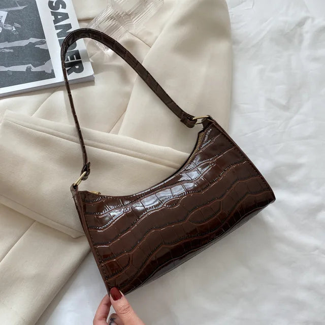 Mallie - Sac à bandoulière pour dames en cuir rétro