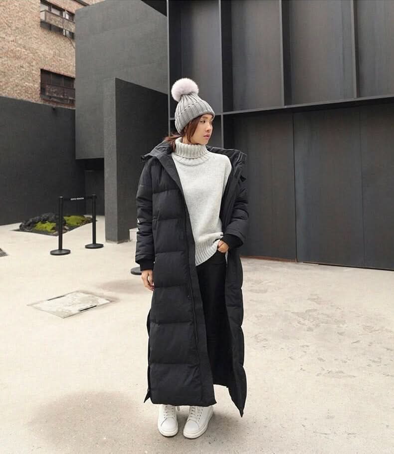 Ultime manteau long d'hiver style bouffant pour femmes