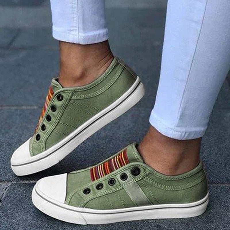 Chaussures légères et confortables en toile