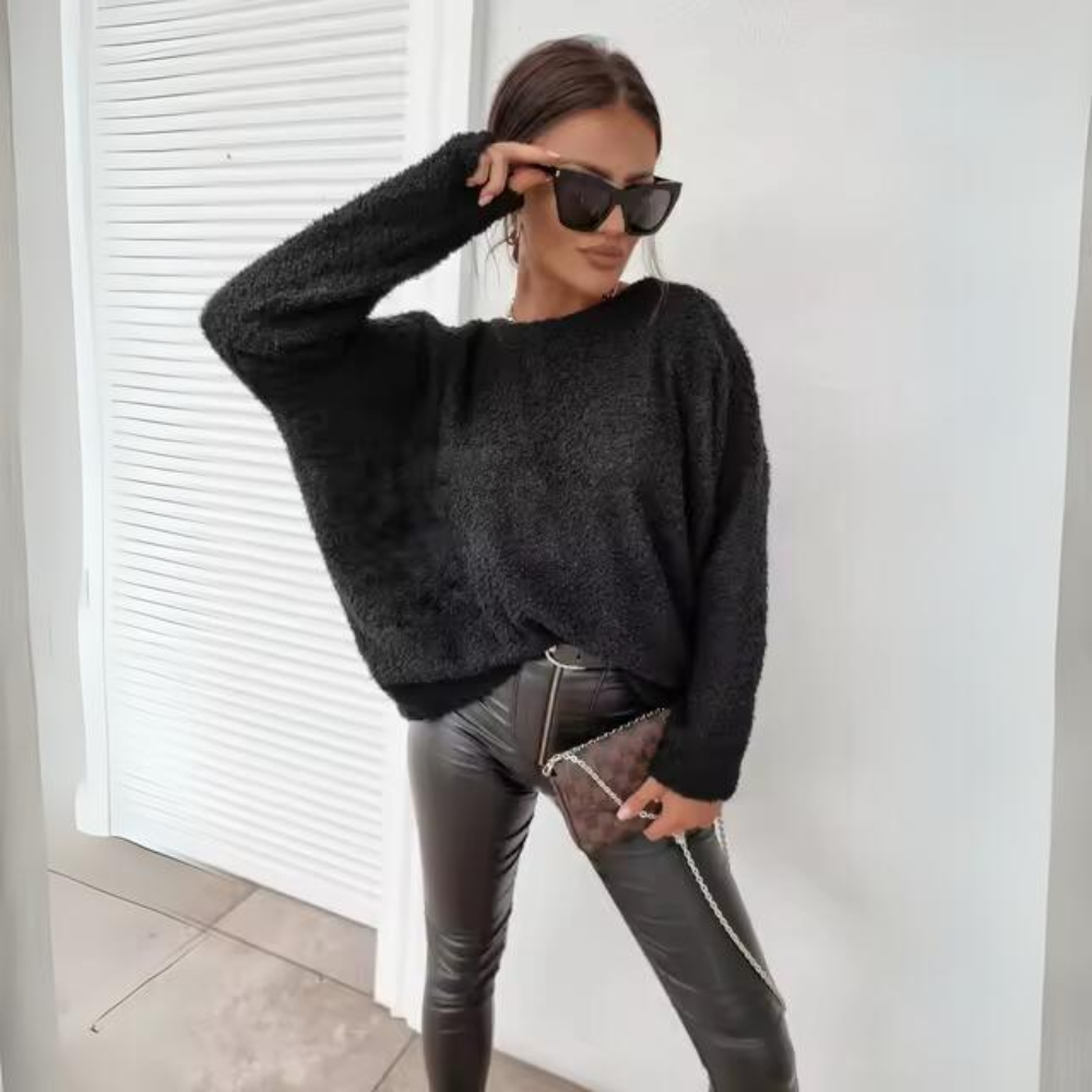 Helena - Pull à épaules tombantes de luxe