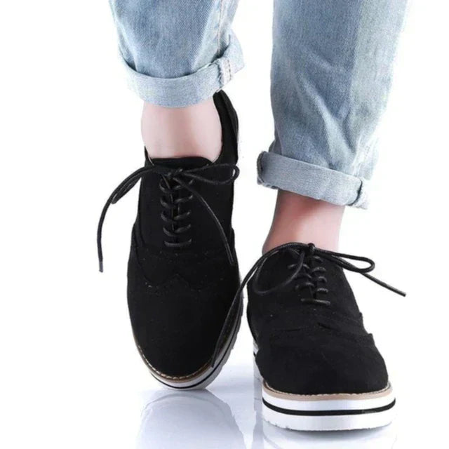 Chaussures à semelles plates Brogues Ladies