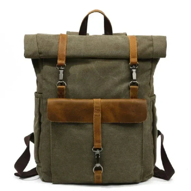 Benjamin | Grand sac à dos de voyage en toile pour ordinateur portable
