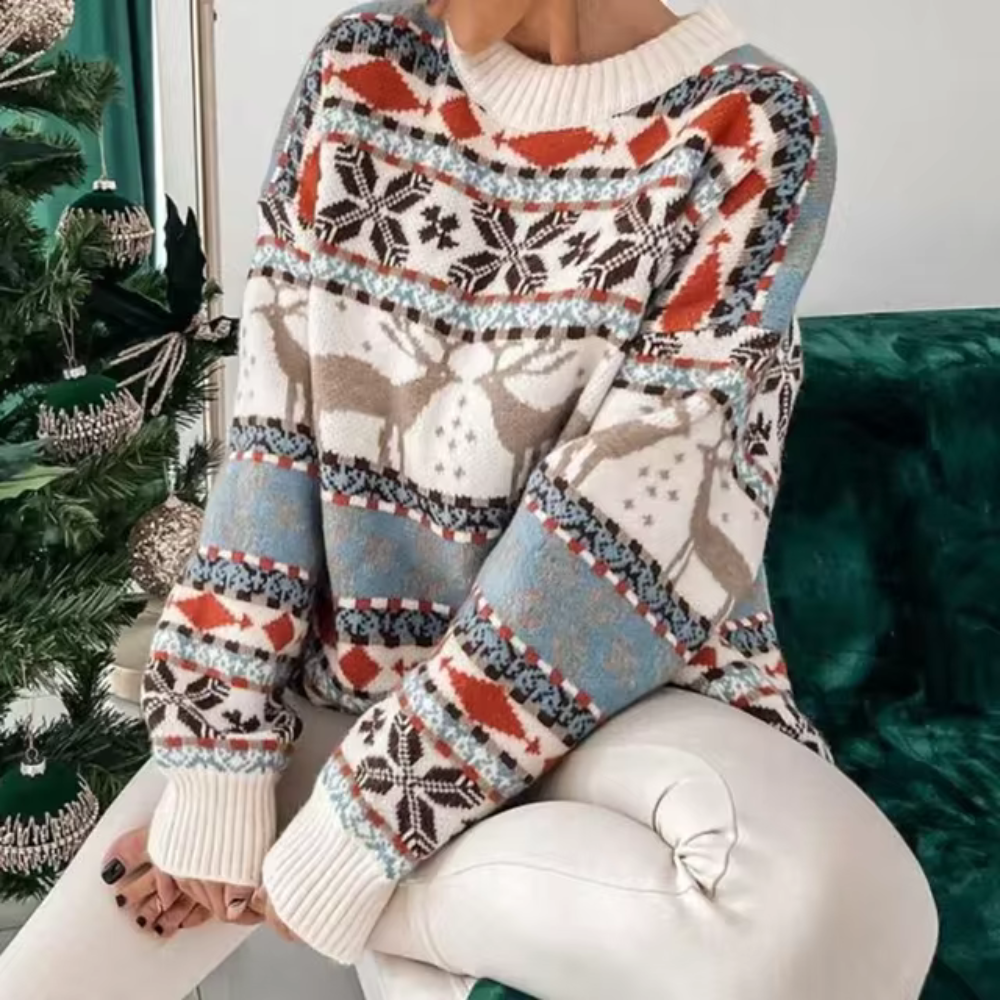 Josabet | Pull de Noël Femme Oversize Chic et Confortable