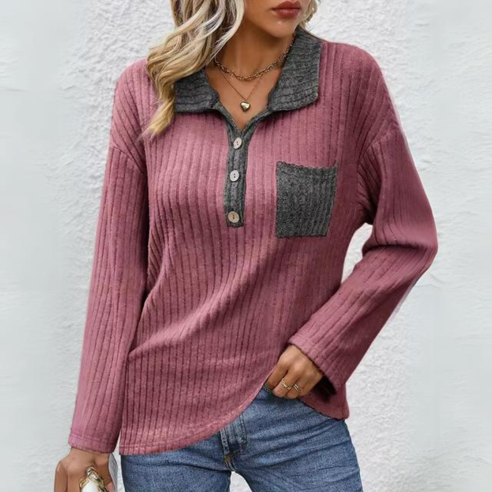 Juna - Top POLO à rayures douces