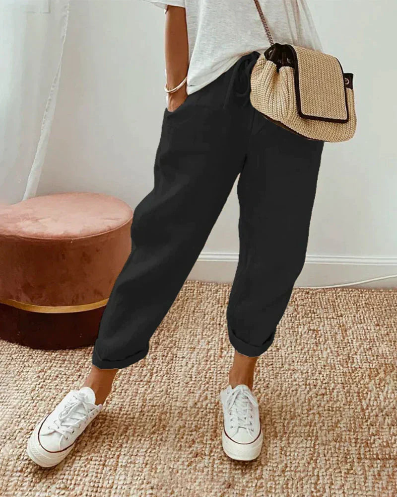 Hanne | Pantalon simple et lin