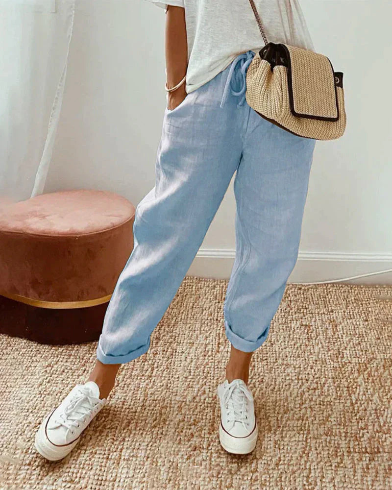 Hanne | Pantalon simple et lin