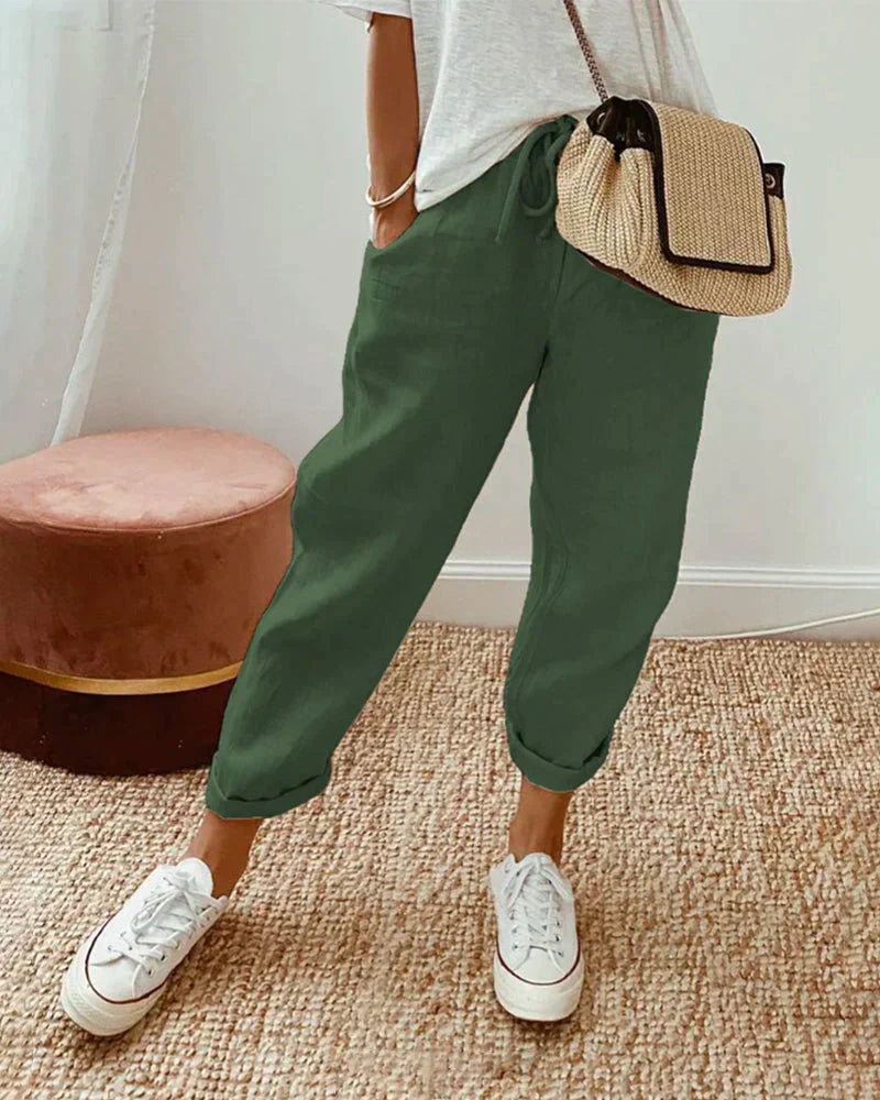 Hanne | Pantalon simple et lin