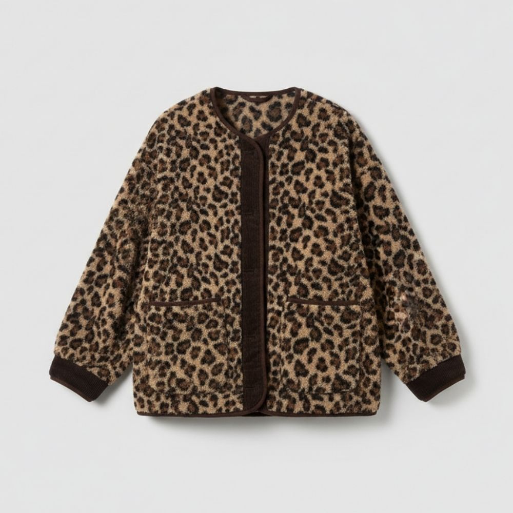 Leona | Veste Femme Imprimé Léopard Chic et Confortable