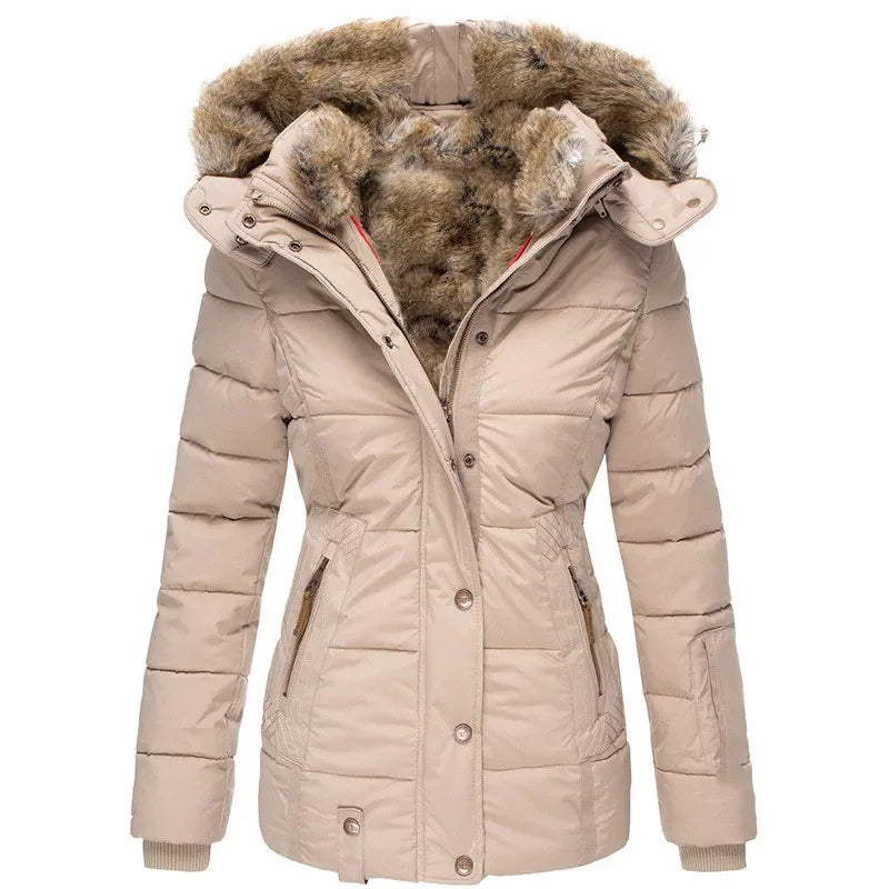 Aiyana | Manteau d'hiver chaud doublé de fourrure