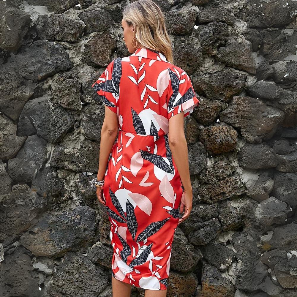Mira - Robe chic à manches courtes