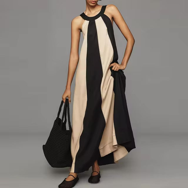 Margret - Élégante robe contrastée