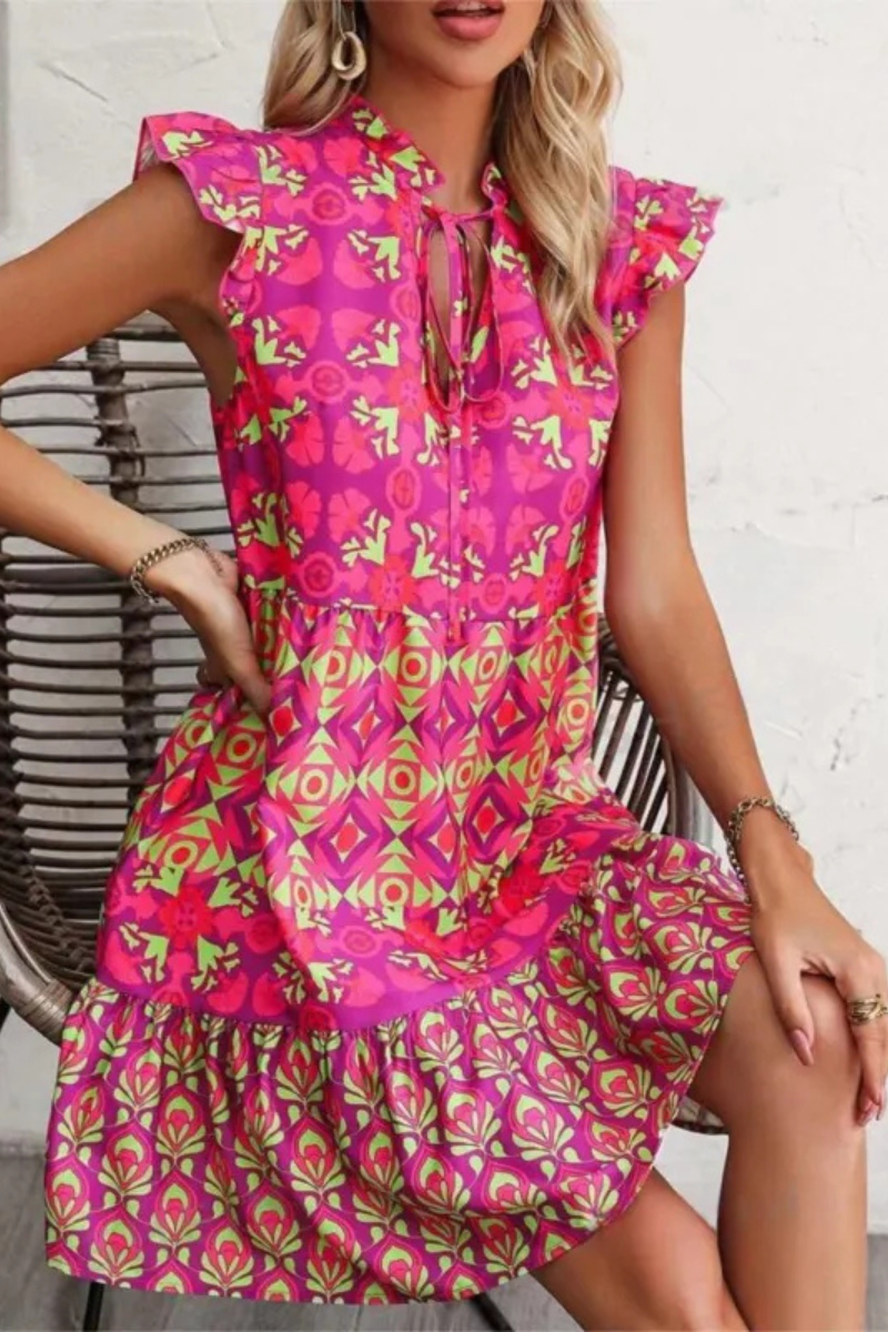 Azura | Robe imprimée sans manches Summer