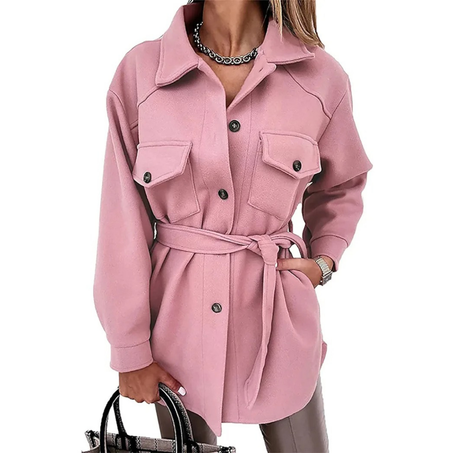 Noami | Manteau d'été pour femmes avec boutons, col et poches