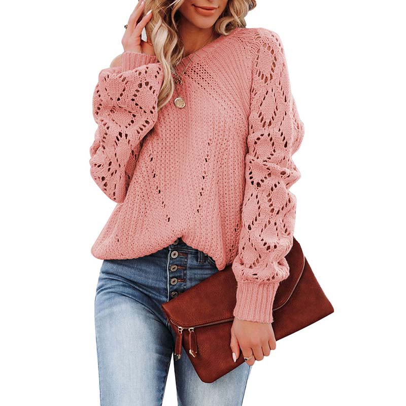 Xiora Sweater | Pull décontracté en tricot creux